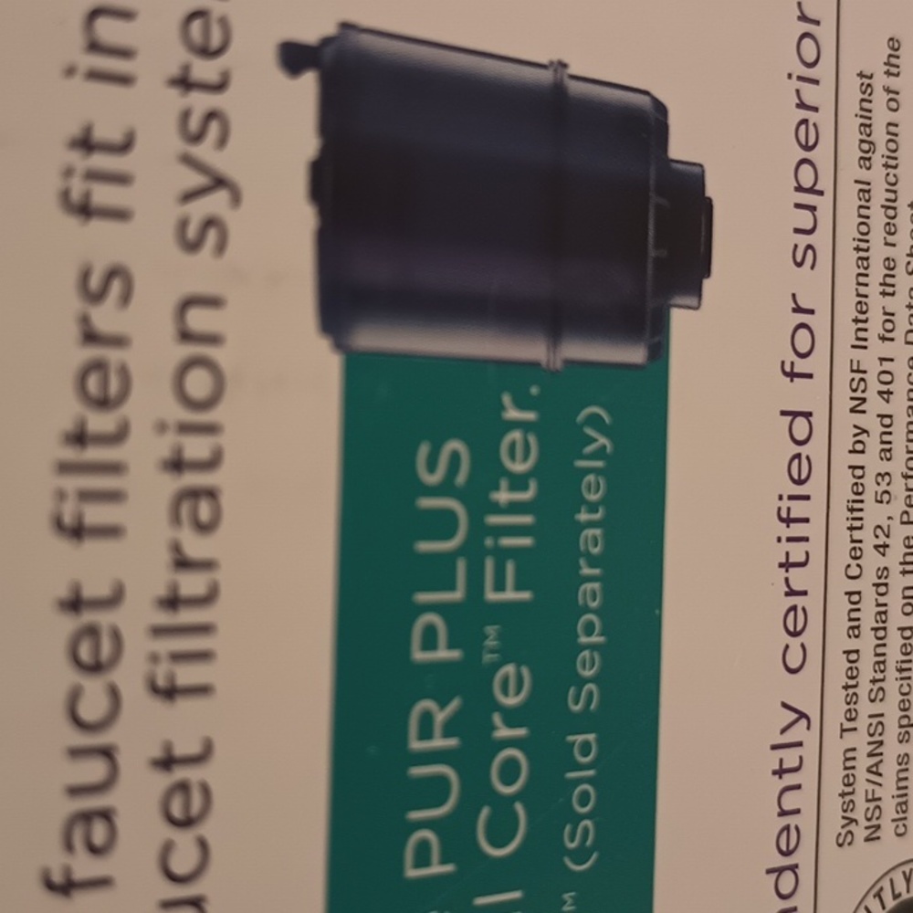 Free PUR plus replacement filter with any PUR faucet filter listed.Model #RF9999